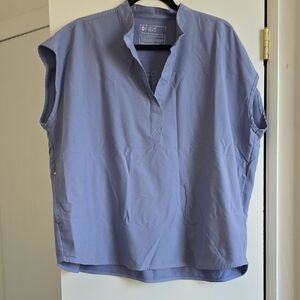 Figs Women's Lavender Button Down Shirt